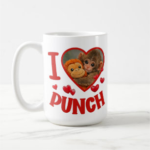 Caneca De Café Eu amo soco de macaco bebê fofo Soco, bebê fofo ma