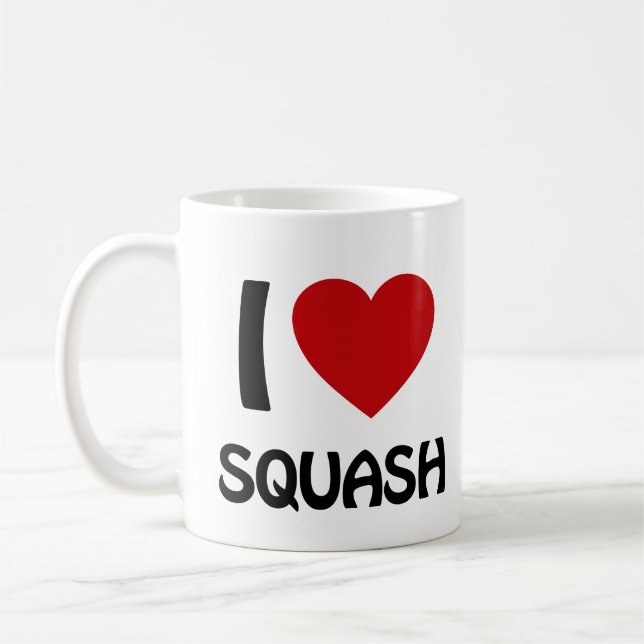 Caneca De Café Eu amo Squash (Esquerda)