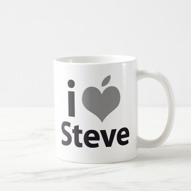 Caneca De Café Eu amo Steve (Direita)