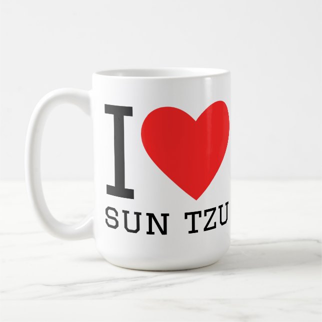 Caneca De Café Eu amo Sun Tzu (Esquerda)