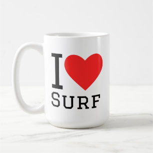 Caneca De Café Eu amo surf