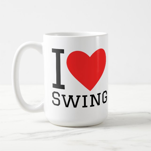 Caneca De Café Eu amo swing (Esquerda)