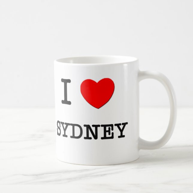 Caneca De Café Eu amo Sydney (Direita)
