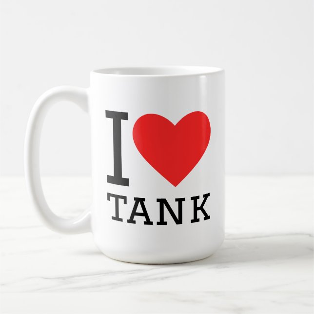Caneca De Café Eu amo tanque (Esquerda)
