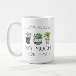 Caneca De Café Eu amo tanto as plantas