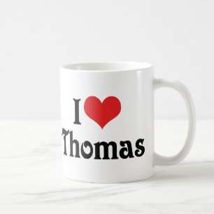 Caneca De Café Eu Amo Thomas