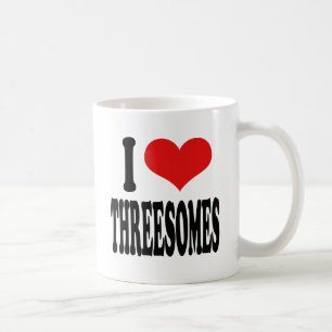 Caneca De Café Eu amo Threesomes