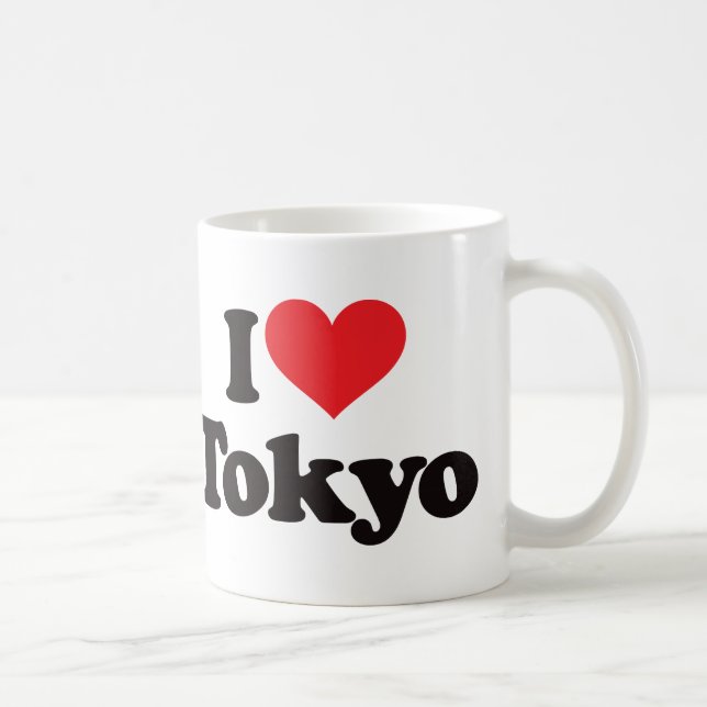 Caneca De Café Eu amo Tokyo (Direita)