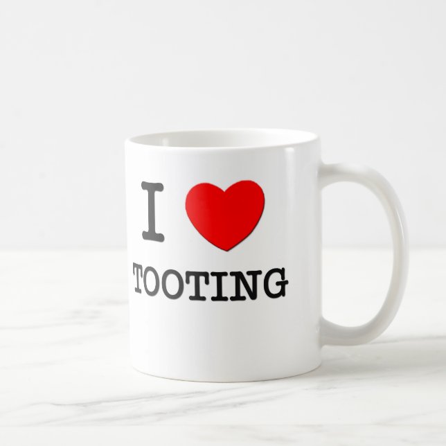 Caneca De Café Eu amo Tooting (Direita)