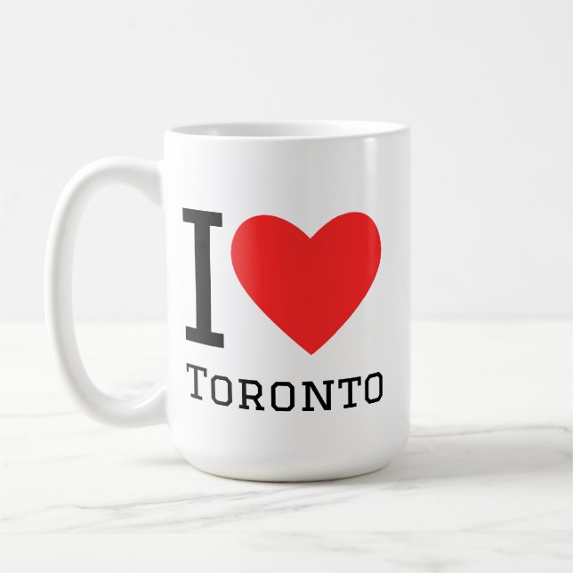 Caneca De Café Eu amo Toronto  (Esquerda)