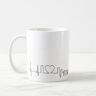Caneca De Café Eu amo Toronto em um estilo extraordinário do ecg