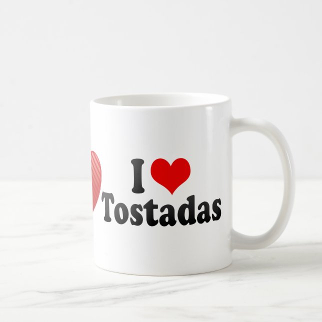 Caneca De Café Eu amo Tostadas (Direita)