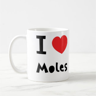 Caneca De Café Eu amo toupeiras