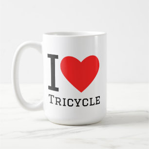 Caneca De Café Eu amo triciclo