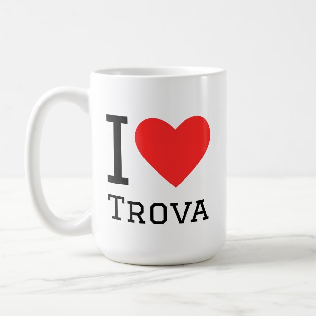 Caneca De Café Eu amo trova (Esquerda)