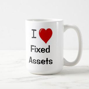 Caneca De Café Eu amo valores imobilizados - valores imobilizados