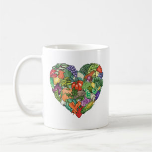 Caneca De Café Eu Amo Veggies