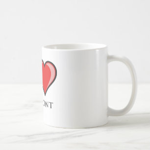 Caneca De Café Eu amo Vermont