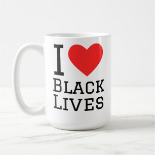 Caneca De Café Eu amo vidas negras