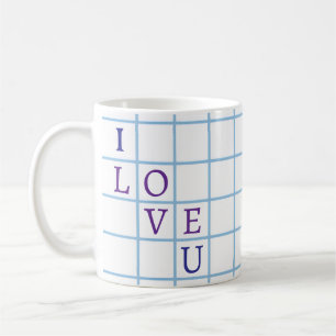 Caneca De Café "Eu amo você"