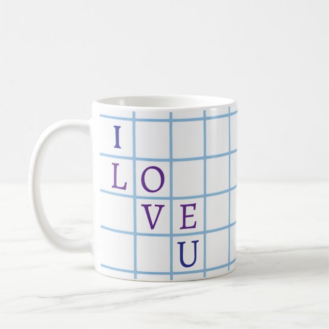 Caneca De Café "Eu amo você" (Esquerda)