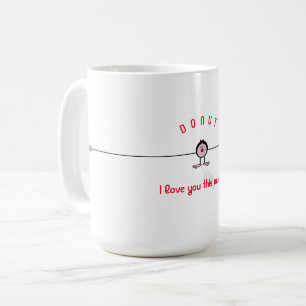 Caneca De Café Eu amo você assim! girl emoji