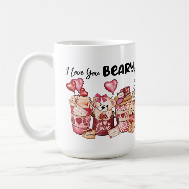 Caneca De Café Eu Amo Você Beber Muita Muita Coffee Mug (Esquerda)
