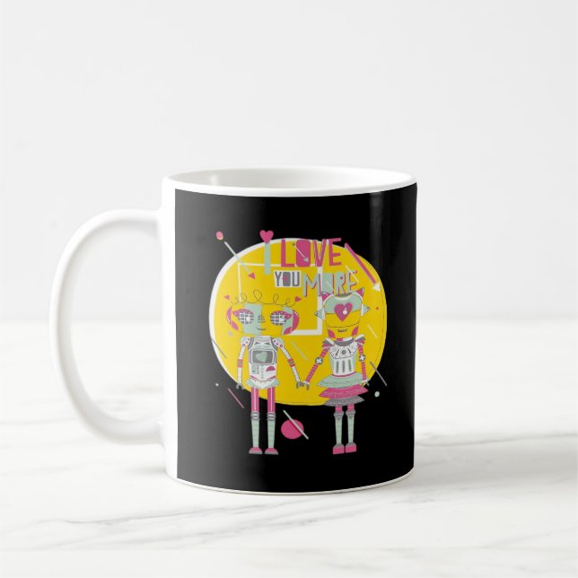 Caneca De Café Eu Amo Você Mais Estética Moderna  (Esquerda)