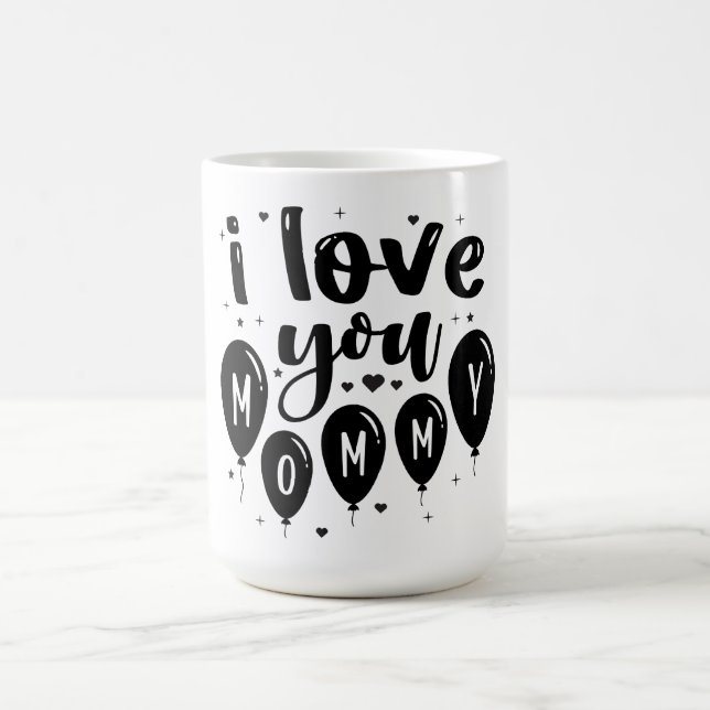 Caneca De Café Eu Amo Você Mamãe Café Mug (Centro)