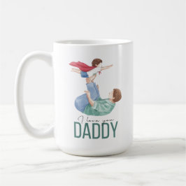 Caneca De Café Eu Amo Você Papai Super-herói Pai e Filho Café