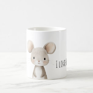 Caneca De Café Eu Amo Você Rato