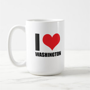 Caneca De Café Eu amo Washington