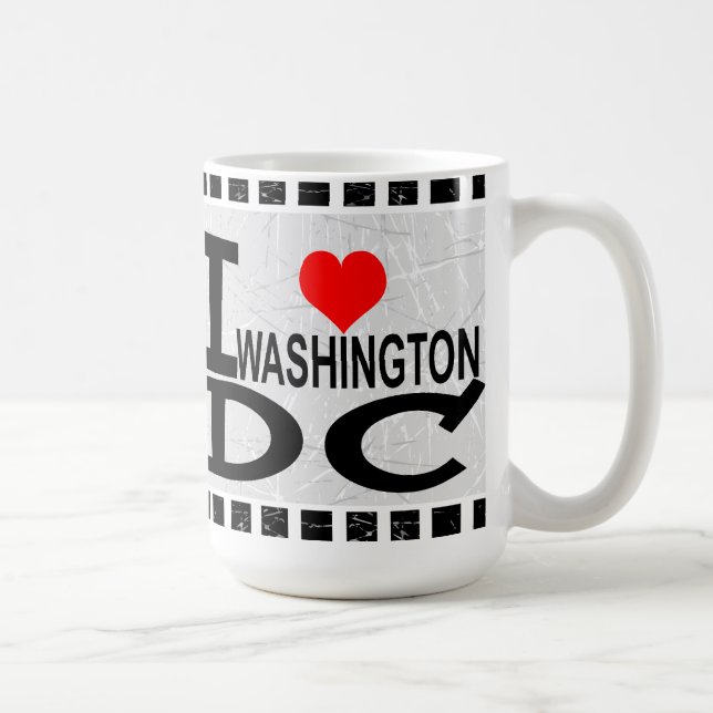 Caneca De Café Eu amo Washington D.C - Mugs (Direita)