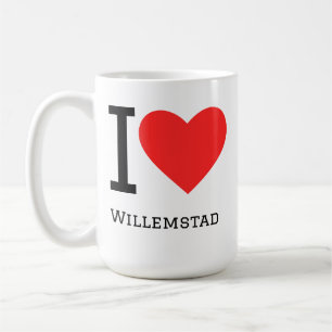 Caneca De Café Eu amo Willemstad