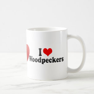 Caneca De Café Eu amo Woodpeckers