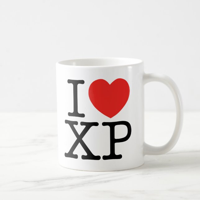 Caneca De Café Eu amo XP (Direita)