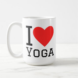 Caneca De Café Eu amo yoga