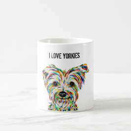 Caneca De Café Eu Amo Yorkies 11 oz. Coffee Mug