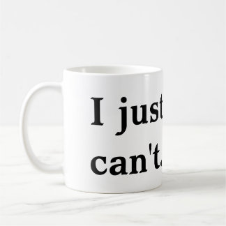 Caneca De Café Eu apenas não posso agredir
