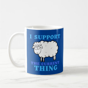 Caneca De Café Eu Apoio a Coisa Atual Engraçada Política