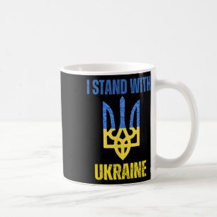 Caneca De Café Eu Apoio a Ucrânia Apoie a Bandeira Ucraniana Slav