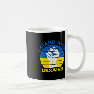 Caneca De Café Eu Apoio a Ucrânia - Apoie a Ucrânia - Reze Por 