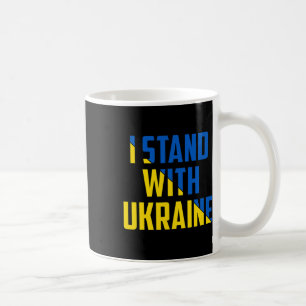 Caneca De Café Eu Apoio a Ucrânia - Apoie a Ucrânia - Reze Por