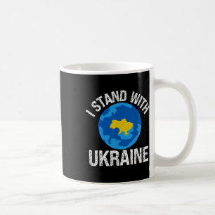 Caneca De Café Eu Apoio a Ucrânia Mapa Mundial de Apoio Apoio Ucr