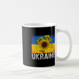 Caneca De Café Eu Apoio a Ucrânia Suporte Girassol Bandeira Ucran