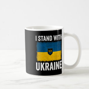 Caneca De Café Eu Apoio a Ucrânia Suporte Ucrânia Bandeira Ucrani