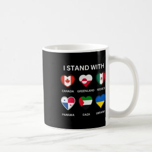 Caneca De Café Eu Apoio O Canadá Groenlândia México Panamá Gaza U