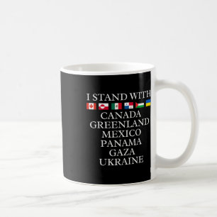 Caneca De Café Eu Apoio O Canadá Groenlândia México Panamá Gaza U