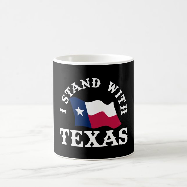 Caneca De Café Eu Apoio o Texas (Centro)