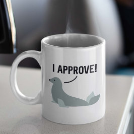 Caneca De Café Eu Aprovo